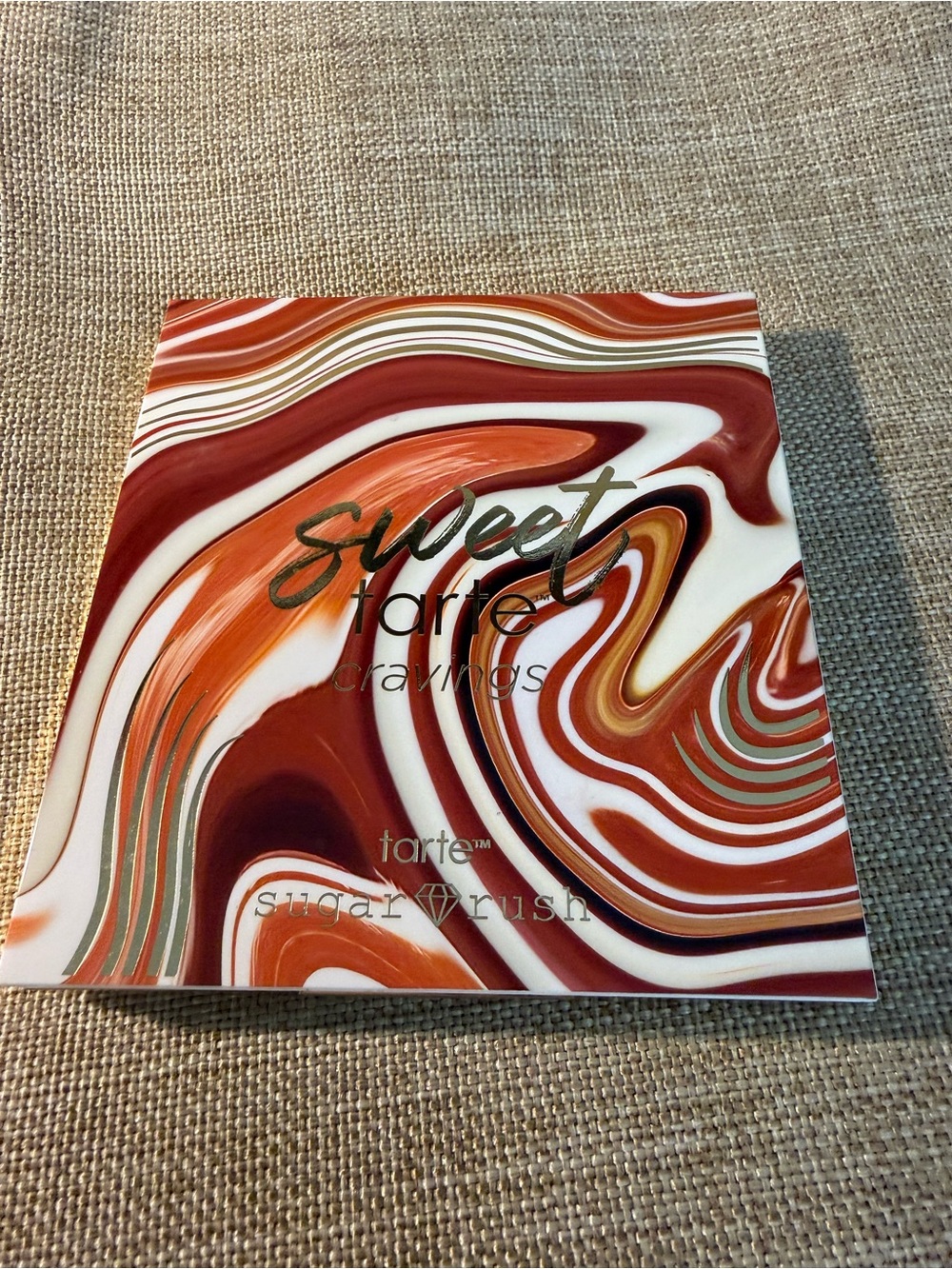 tarte Sweet Cravings Palette in red, white, orange, gold
